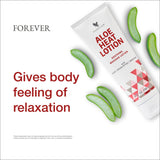 Forever Living - Aloe Heat Lotion with Menthol and Eucalyptus Fragrance Comfort and Skin Nourishment Vegan-Friendly Formula 4 fl oz