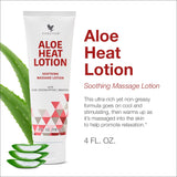 Forever Living - Aloe Heat Lotion with Menthol and Eucalyptus Fragrance Comfort and Skin Nourishment Vegan-Friendly Formula 4 fl oz