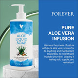 Forever Living - Aloe Liquid Soap - Gentle Cleansing and Moisturizing with Aloe Vera Jojoba and Argan Oil - Gluten-Free and Vegan - 16 fl oz