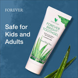 Forever Living - Bright Toothgel - Fluoride-Free Aloe Vera Gel with Bee Propolis Peppermint-Spearmint Flavor Dental Care 4.6 oz