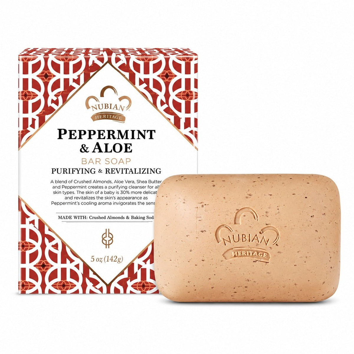 Nubian Heritage Peppermint Soap | Refreshing 5 oz Bar - Online African Shop