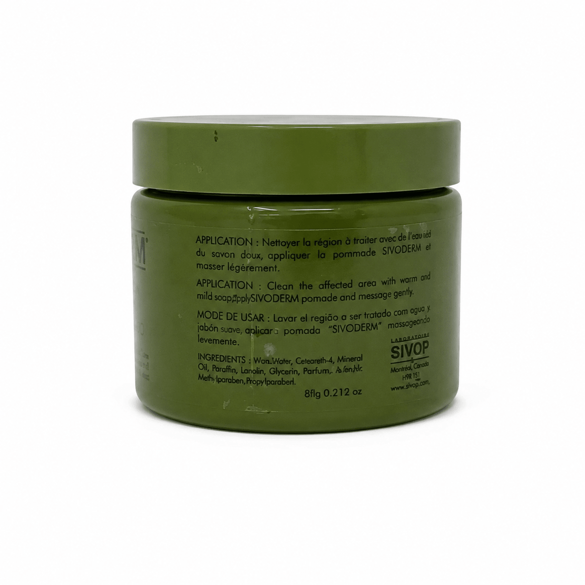 Sivoderm cream for dry skin