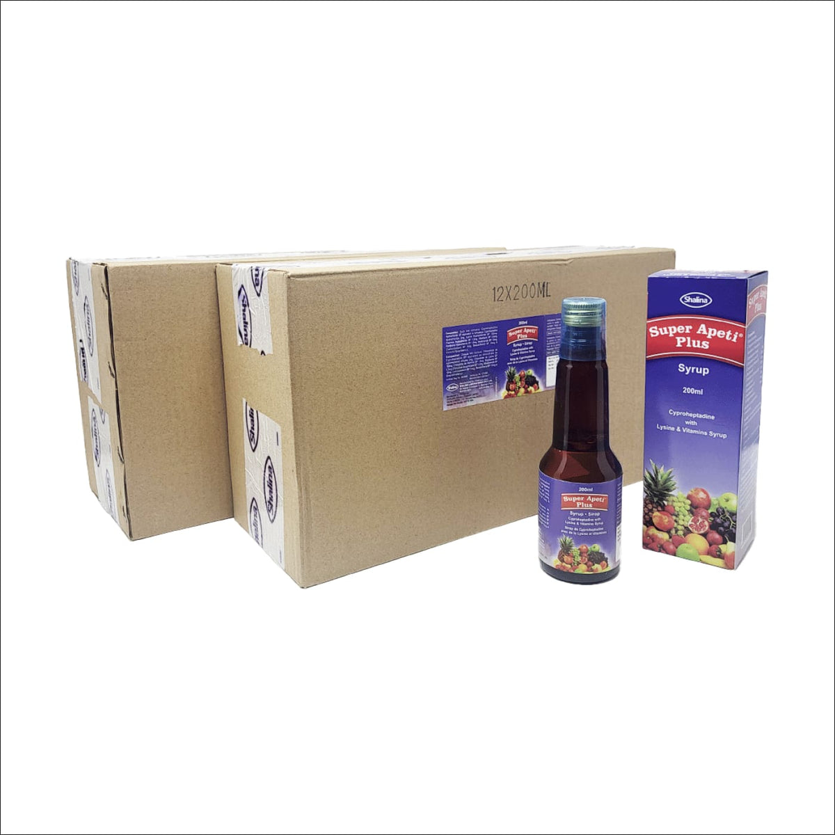 Super Apeti Plus Syrup 200ML - Case of 24 | Appetite Booster & Weight Gain Supplement