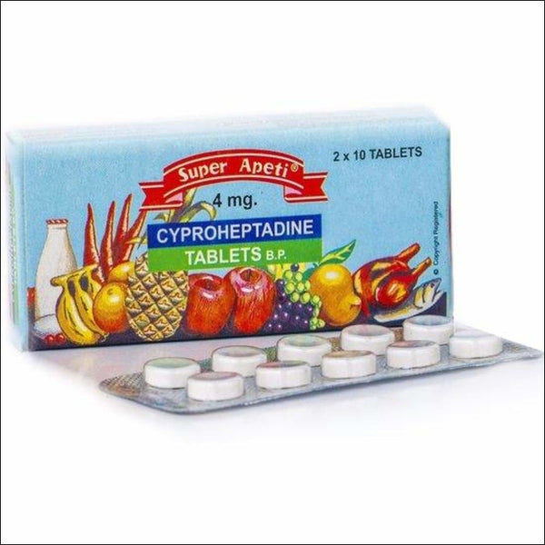 Super Apeti 4mg Tablet (20 TABLETS) - Health and Cosmetics
