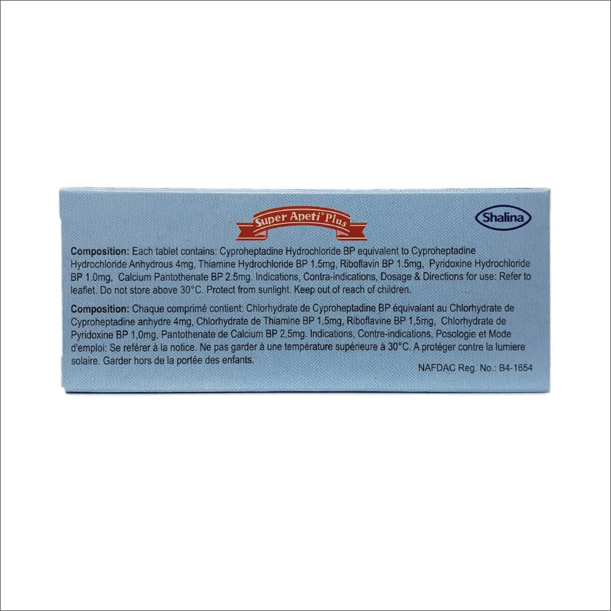 Super Apeti Plus Tablet (20 TABLETS) - Health and Cosmetics