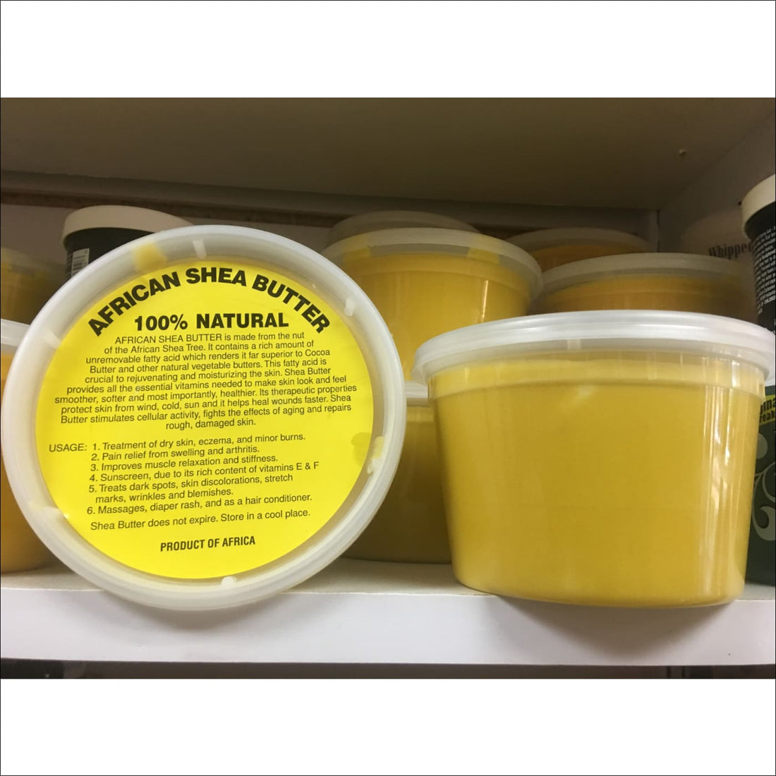 Raw African shea butter