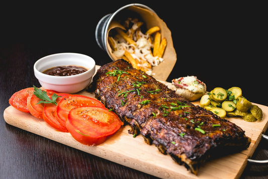 Barbecue ribs at a Black-owned restaurant in Memphis