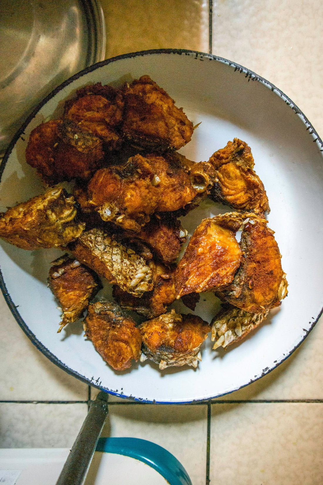 Fried chicken plate at a Black-owned restaurant in Washington DC