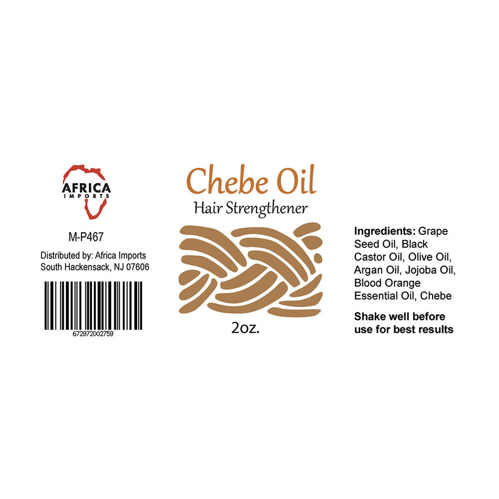Chebe oil label with ingredients