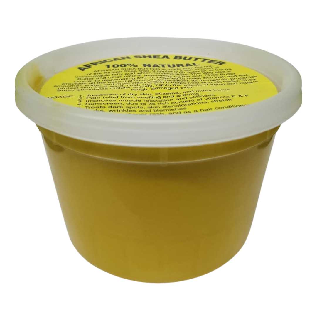Raw African shea butter, 16 oz tub