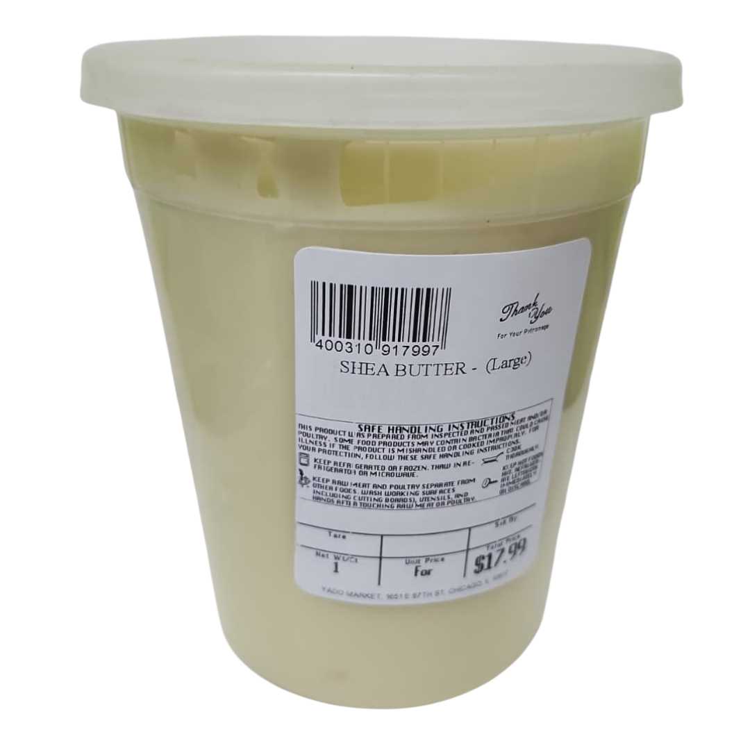 Raw African shea butter, large tub