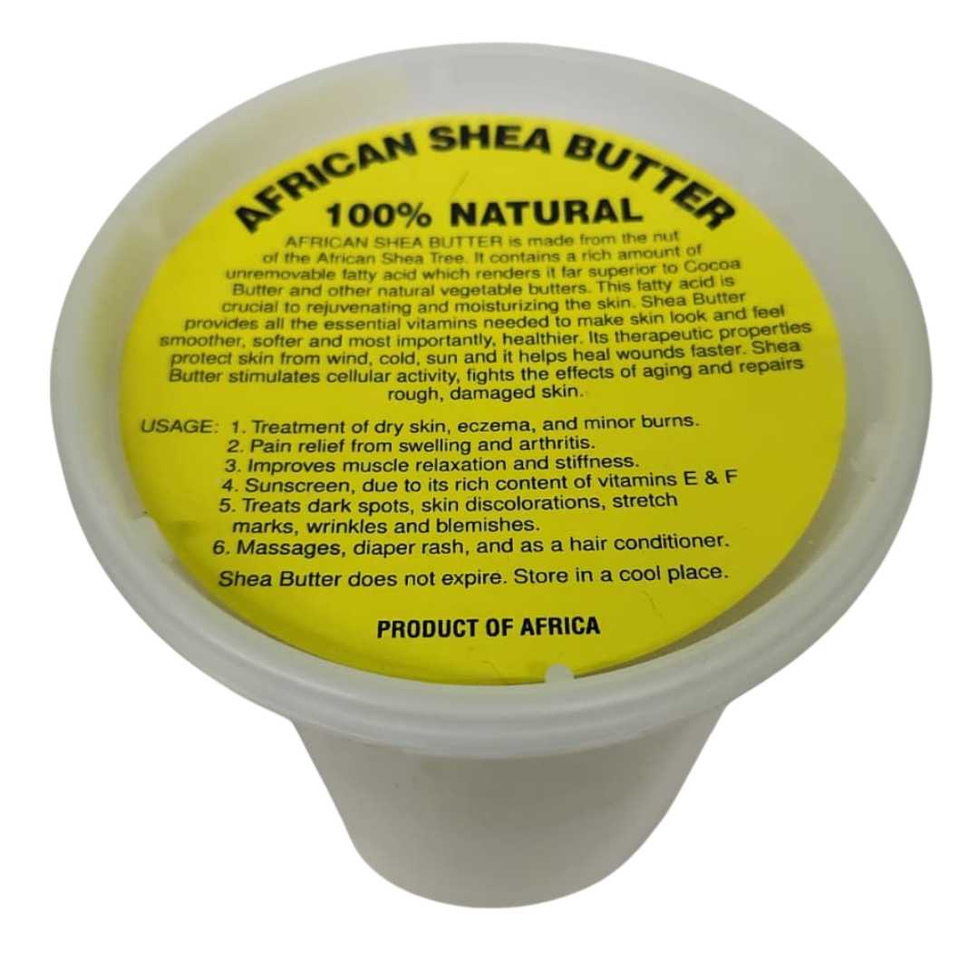 Raw African shea butter, large tub