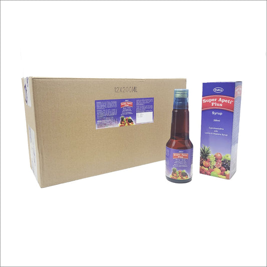 Super Apeti Plus Syrup 200ML - Case of 12 | Appetite Booster & Weight Gain Supplement