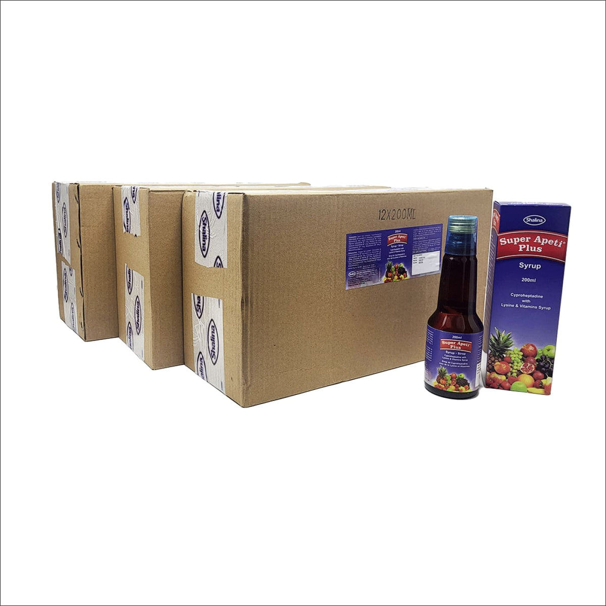 Super Apeti Plus Syrup 200ML - Case of 36 | Appetite Booster & Weight Gain Supplement