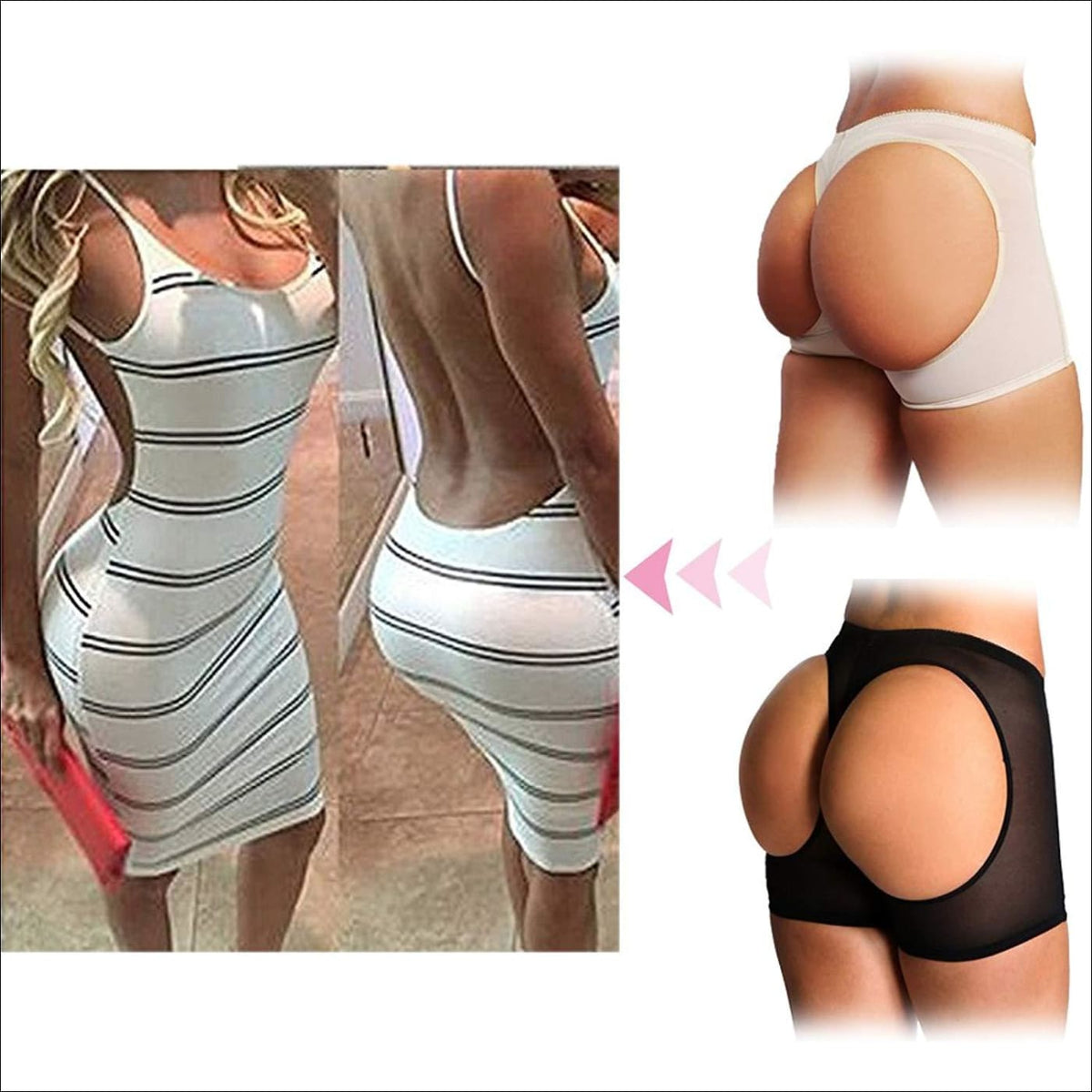 Womens Butt Lifter Underwear Boyshort Panties Body Shaper